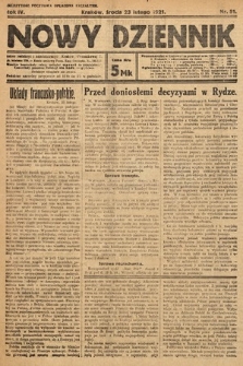 Nowy Dziennik. 1921, nr 51