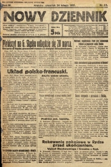 Nowy Dziennik. 1921, nr 52