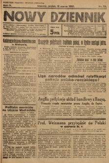 Nowy Dziennik. 1921, nr 72