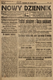 Nowy Dziennik. 1921, nr 74
