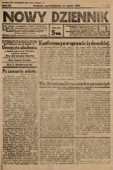 Nowy Dziennik. 1921, nr 75