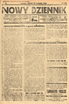 Nowy Dziennik. 1921, nr 106