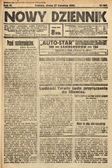 Nowy Dziennik. 1921, nr 107