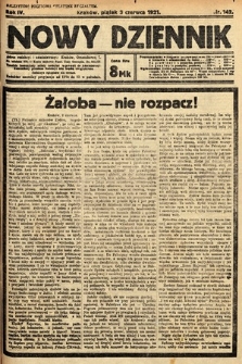Nowy Dziennik. 1921, nr 142
