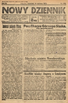 Nowy Dziennik. 1921, nr 153