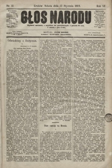 Głos Narodu. 1898, nr 11