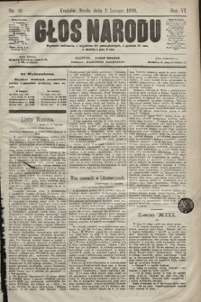 Głos Narodu. 1898, nr 26
