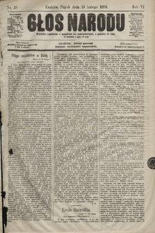 Głos Narodu. 1898, nr 39