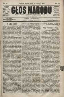 Głos Narodu. 1898, nr 40
