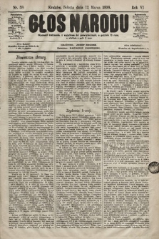 Głos Narodu. 1898, nr 58