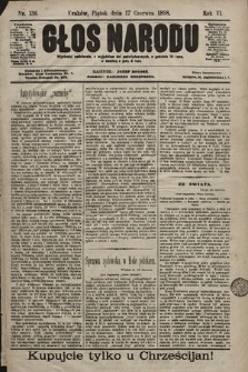 Głos Narodu. 1898, nr 136