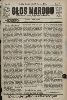 Głos Narodu. 1898, nr 143