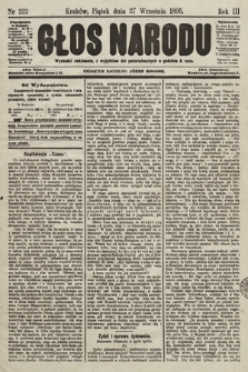 Głos Narodu. 1895, nr 222