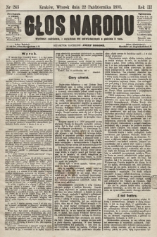 Głos Narodu. 1895, nr 243