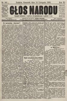 Głos Narodu. 1895, nr 262 [ocenzurowany]