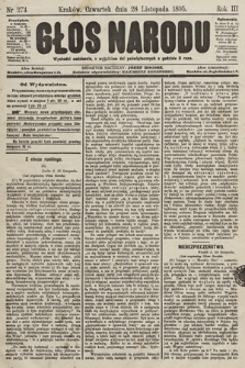 Głos Narodu. 1895, nr 274