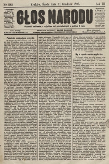 Głos Narodu. 1895, nr 285