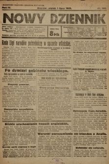 Nowy Dziennik. 1921, nr 168