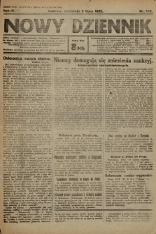 Nowy Dziennik. 1921, nr 170