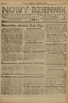 Nowy Dziennik. 1921, nr 207