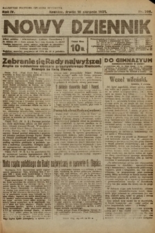 Nowy Dziennik. 1921, nr 208