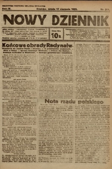 Nowy Dziennik. 1921, nr 214