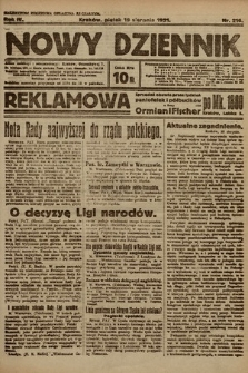 Nowy Dziennik. 1921, nr 216