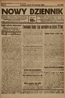 Nowy Dziennik. 1921, nr 223