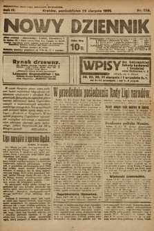 Nowy Dziennik. 1921, nr 226