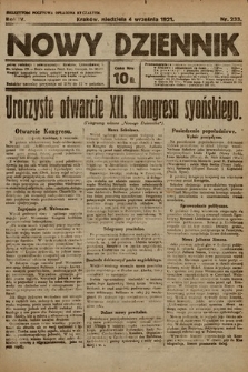 Nowy Dziennik. 1921, nr 233
