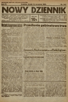 Nowy Dziennik. 1921, nr 243