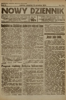 Nowy Dziennik. 1921, nr 244