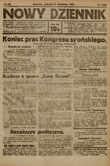 Nowy Dziennik. 1921, nr 246