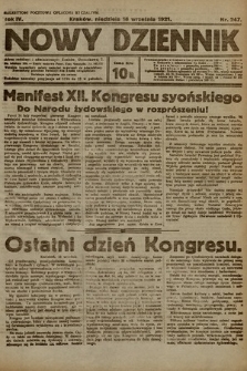 Nowy Dziennik. 1921, nr 247