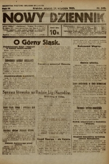 Nowy Dziennik. 1921, nr 249