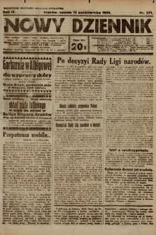 Nowy Dziennik. 1921, nr 271