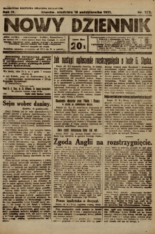 Nowy Dziennik. 1921, nr 272
