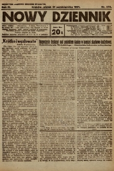 Nowy Dziennik. 1921, nr 275