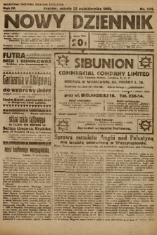 Nowy Dziennik. 1921, nr 276