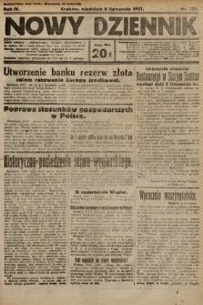 Nowy Dziennik. 1921, nr 289