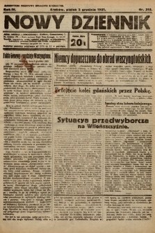 Nowy Dziennik. 1921, nr 315