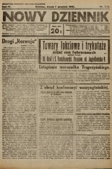 Nowy Dziennik. 1921, nr 320