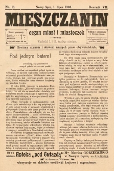 Mieszczanin : organ miast i miasteczek. 1906, nr 13