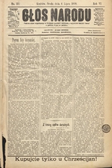 Głos Narodu. 1898, nr 152