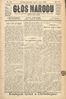 Głos Narodu. 1898, nr 153