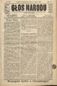 Głos Narodu. 1898, nr 168