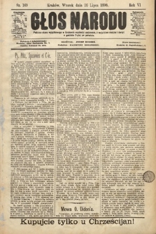 Głos Narodu. 1898, nr 169