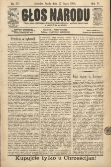 Głos Narodu. 1898, nr 170