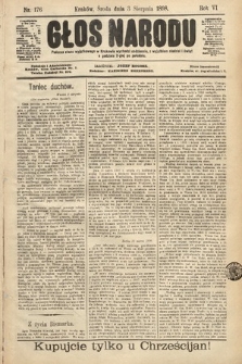 Głos Narodu. 1898, nr 176