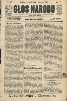 Głos Narodu. 1898, nr 177